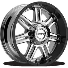 Charger l'image dans la galerie, K40210818N12CBB - KranK Force 20X10 8X180 -12 ET mm Chrome with Gloss Black Barrel - KranK Wheels Canada