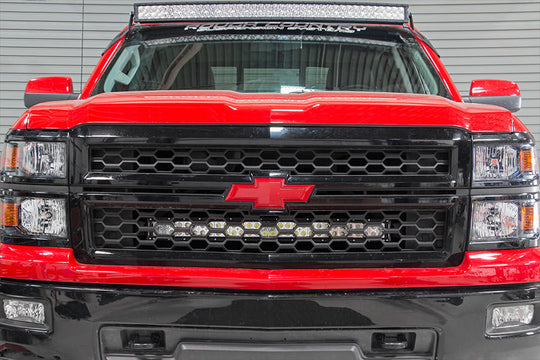 70624 Chevrolet 30in Curved Cree LED Grille Kit - Dual Row (14-15 Silverado 1500) Rough Country Canada