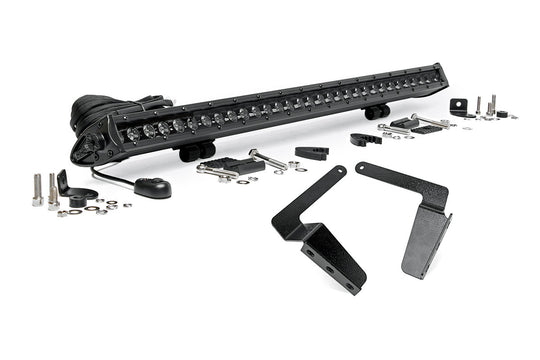 70657 LED Light - Bumper Mnt - 30" Black Single Row - Toyota Tundra (14-21) Rough Country Canada