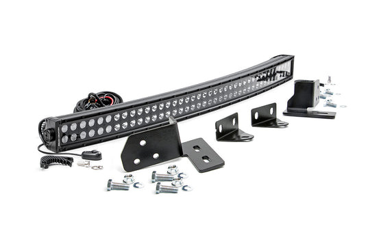 70682 LED Light - Bumper Mount - 40" Black Dual Row - Ford Super Duty (11-16) Rough Country Canada
