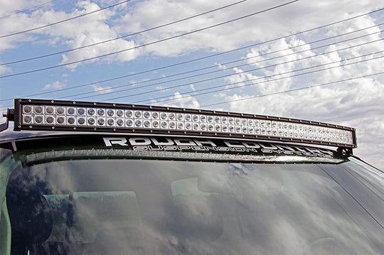 70507 GM 50-inch Curved LED Light Bar Upper Windshield Mounts (07-13 PU/SUV) Rough Country Canada