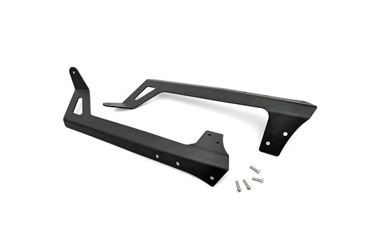 70504 LED Light Mounts - Upper Windshield - 50" - Jeep Wrangler JK (07-18) Rough Country Canada