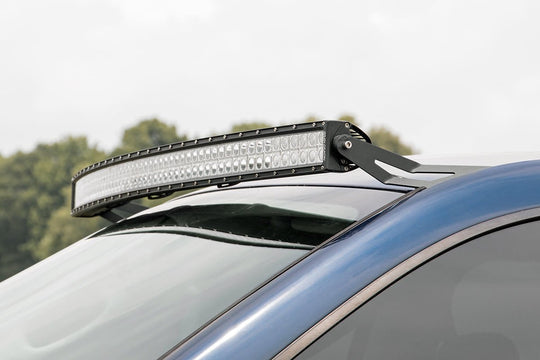 70538A LED Light Mounts - Upper Windshield - 54" Curved - Dodge 2500/Ram 3500 (03-09) Rough Country Canada