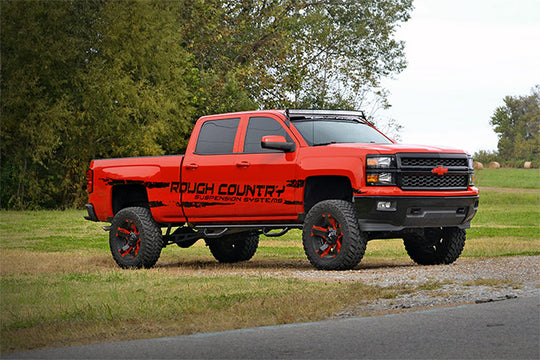 70514A LED Light Mount - Upper Windshield - 54" Curved - Chevy/GMC 2500HD/3500HD (15-19) Rough Country Canada