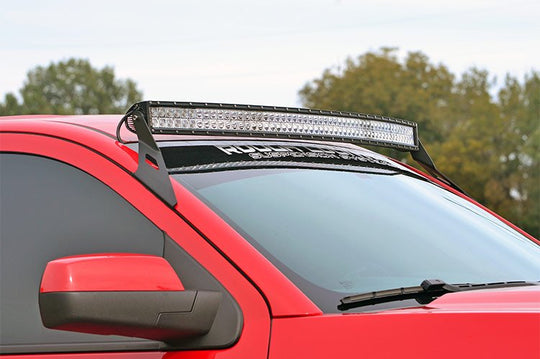 70514B LED Light Mount - Upper Windshield - 54" Curved - Chevy/GMC SUV 1500 (15-20) Rough Country Canada