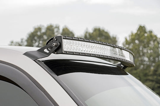 70539 LED Light Mounts - Upper Windshield - 54" Curved - Chevy/GMC 1500 (99-06 & Classic) Rough Country Canada