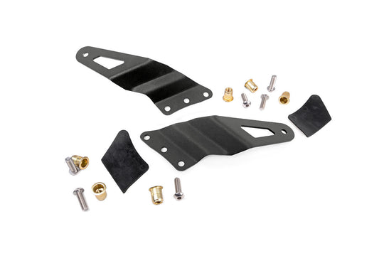 70539 LED Light Mounts - Upper Windshield - 54" Curved - Chevy/GMC 1500 (99-06 & Classic) Rough Country Canada