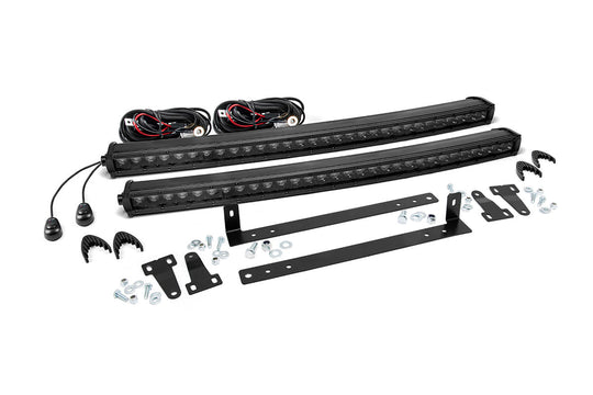 70662 LED Light - Grille Mount - Dual 30" Black Single Row - Ford F-150 (09-14) Rough Country Canada