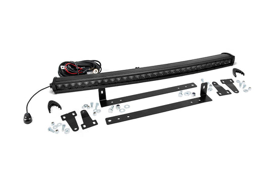 70661 LED Light - Grille Mount - 30" Black Single Row - Ford F-150 (09-14) Rough Country Canada