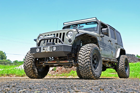 70504 LED Light Mounts - Upper Windshield - 50" - Jeep Wrangler JK (07-18) Rough Country Canada