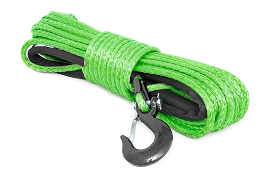 RS113 Synthetic Rope - 3/8 Inch - 85 Ft - Lime Green Rough Country Canada