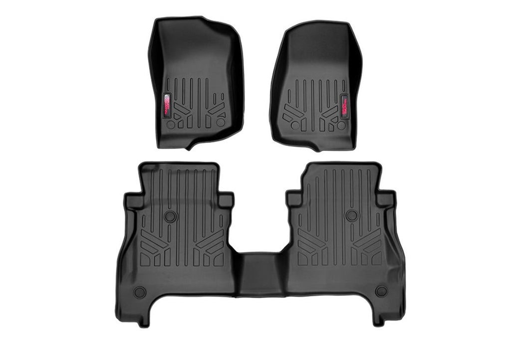 M-61501 Floor Mats - FR & RR - RR Lockable - Jeep Gladiator JT 4WD (20-22) Rough Country Canada