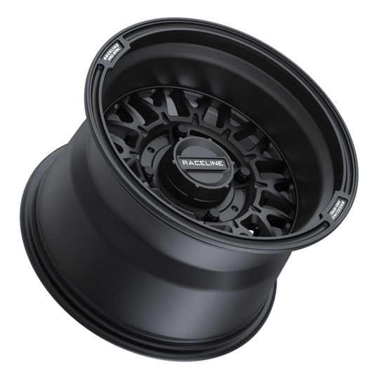 A13B-47056+10 - Raceline A13B Omega 14X7 4X156 10mm Black - Raceline Wheels Canada