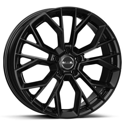 F9520TPGB22WSX - MAK Stilo-D 20X9.5 5X112 ET 22mm Gloss Black - MAK Wheels Canada