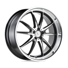 Load image into Gallery viewer, 2010AGT455112G66 - Mandrus Argent 20X10 5X112  45mm Gloss Gunmetal W/ Mirror Cut Face - Mandrus Wheels Canada