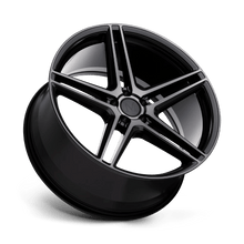 Load image into Gallery viewer, 2085BMN325112B66 - Mandrus Bremen 20X8.5 5X112  32mm Semi Gloss Black W/ Mirror Cut Face - Mandrus Wheels Canada