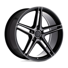 Load image into Gallery viewer, 2085BMN325112B66 - Mandrus Bremen 20X8.5 5X112  32mm Semi Gloss Black W/ Mirror Cut Face - Mandrus Wheels Canada