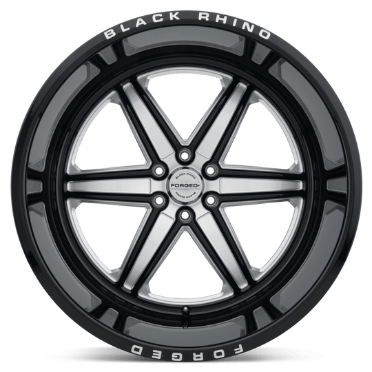 2414MDR-66140B12 - Black Rhino Marauder 24X14 6X139.7 -76 mm Gloss Black W/ Milled Spokes - Black Rhino Wheels Canada