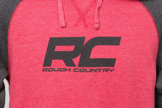 84083SM Rough Country Hoodie - Heater - Red/Gray - SM Rough Country Canada