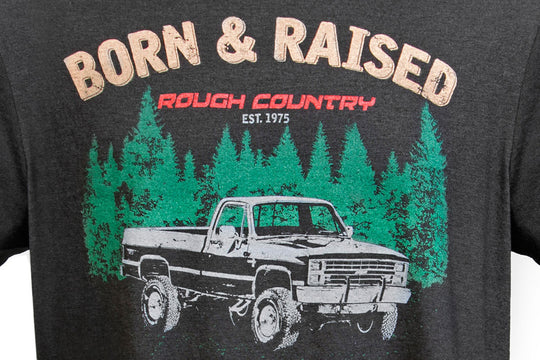 840813X Rough Country T-Shirt - Born & Raised - Black - 3XL Rough Country Canada