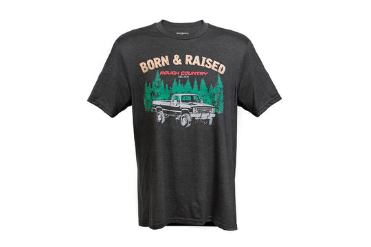 84081MM Rough Country T-Shirt - Born & Raised - Black - MD Rough Country Canada