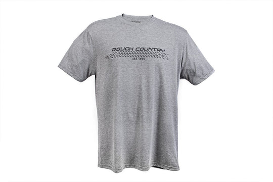 84077XL Rough Country T-Shirt - Horizontal Tread - Grey - XL Rough Country Canada