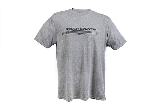 84077MM Rough Country T-Shirt - Horizontal Tread - Grey - MD Rough Country Canada