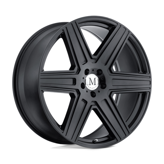 1895MAT535112M66 - Mandrus Atlas 18X9.5 5X112  53mm Matte Black - Mandrus Wheels Canada