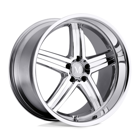 1895MAH535112C66 - Mandrus Mannheim 18X9.5 5X112  53mm Chrome - Mandrus Wheels Canada