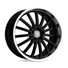 Charger l'image dans la galerie, 1995MAM355112B66 - Mandrus Millenium 19X9.5 5X112  35mm Gloss Black W/ Mirror Cut Lip - Mandrus Wheels Canada