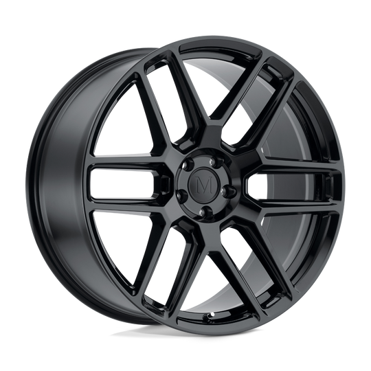 1780MOT225112B66 - Mandrus Otto 17X8 5X112  22mm Gloss Black - Mandrus Wheels Canada