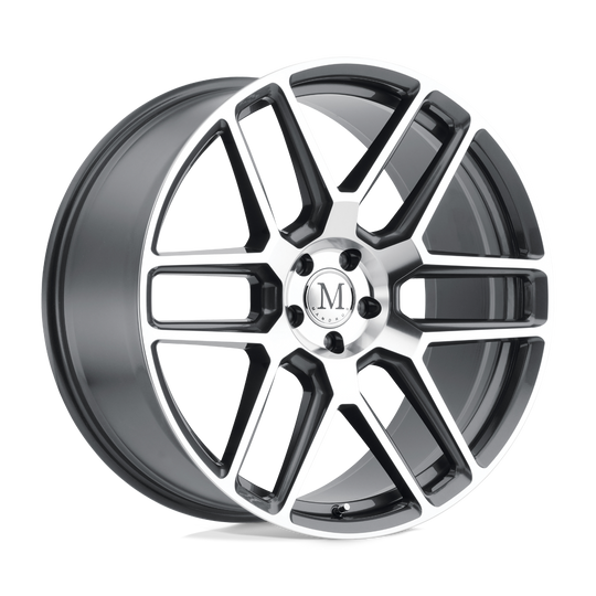 1780MOT425112G66 - Mandrus Otto 17X8 5X112  42mm Gunmetal W/ Mirror Cut Face - Mandrus Wheels Canada