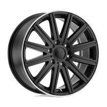 Load image into Gallery viewer, 1670MAK526130M84 - Mandrus Stark 16X7 6X130  52mm Matte Black W/ Machined Lip - Mandrus Wheels Canada