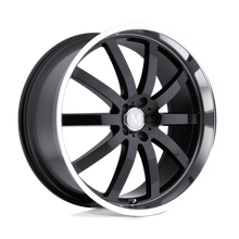 Load image into Gallery viewer, 1885MAW325112B66 - Mandrus Wilhelm 18X8.5 5X112  32mm Gloss Black W/ Mirror Cut Lip - Mandrus Wheels Canada