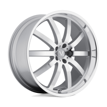 Charger l'image dans la galerie, 2085MAW435112S66 - Mandrus Wilhelm 20X8.5 5X112  43mm Silver W/ Mirror Cut Face &amp; Lip - Mandrus Wheels Canada