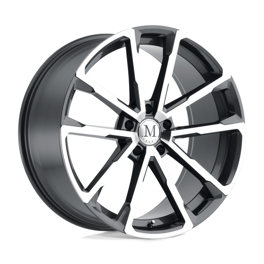 2205WLF355130G84 - Mandrus Wolf 22X10.5 5X130  35mm Gloss Gunmetal W/ Mirror Cut Face - Mandrus Wheels Canada