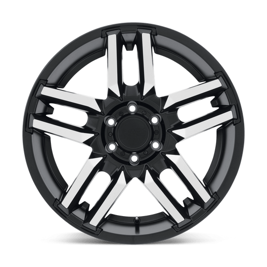 1785MSA005127F71 - Black Rhino Mesa 17X8.5 5X127  0mm Matte Black W/ Machined Face - Black Rhino Wheels Canada