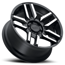 Load image into Gallery viewer, 1785MSA005127F71 - Black Rhino Mesa 17X8.5 5X127  0mm Matte Black W/ Machined Face - Black Rhino Wheels Canada