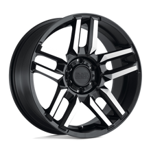 Load image into Gallery viewer, 2090MSA025127F71 - Black Rhino Mesa 20X9 5X127  2mm Matte Black W/ Machined Face - Black Rhino Wheels Canada
