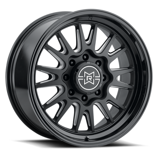 MR80231080518N - Method Race Wheels MR802 Raised 22X10 8X6.5 -18mm Double Black Milled - Method Race Wheels Wheels Canada