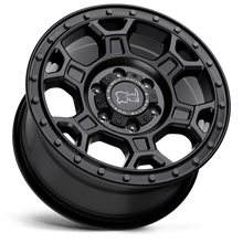 Load image into Gallery viewer, 1780MHL386130M84 - Black Rhino Midhill 17X8 6X130  38mm Matte Black W/ Gunmetal Bolts - Black Rhino Wheels Canada