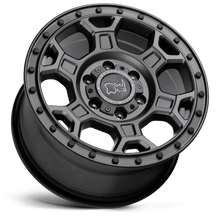 Charger l'image dans la galerie, 1780MHL455130G78 - Black Rhino Midhill 17X8 5X130  45mm Matte Gunmetal W/ Black Bolts - Black Rhino Wheels Canada