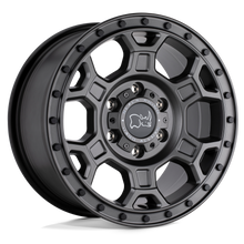 Charger l'image dans la galerie, 1680MHL455160G65 - Black Rhino Midhill 16X8 5X160  45mm Matte Gunmetal W/ Black Bolts - Black Rhino Wheels Canada