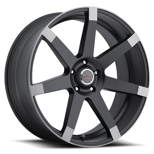 9042V24965MBA15 - Vision 9042 Sultan 24X9.5 5X114.3 15mm Matte Black with Anthracite Spoke Ends - Vision Wheels Canada