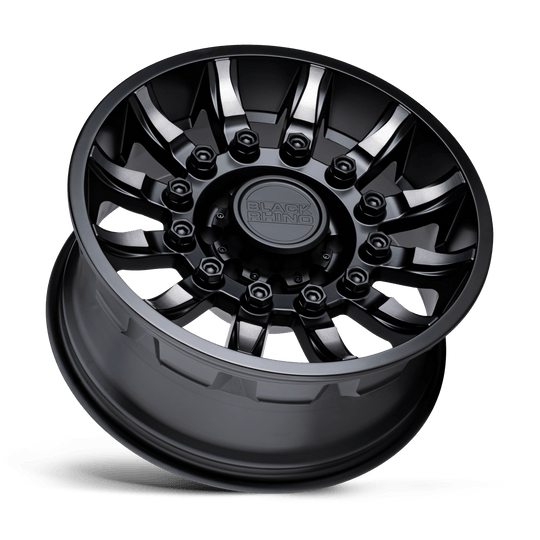 1890MSN-85127M71 - Black Rhino Mission 18X9 5X127 -18 mm Matte Black W/ Machined Tinted Spokes - Black Rhino Wheels Canada