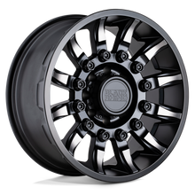 Charger l'image dans la galerie, 1785MSN-85114M71 - Black Rhino Mission 17X8.5 5X114.3 -18 mm Matte Black W/ Machined Tinted Spokes - Black Rhino Wheels Canada