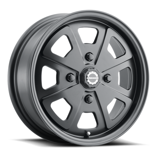 MW-730B-55530+35 - Mobelwagen 730B Schnell 15X5.5 4X130 35mm Satin Black - Mobelwagen Wheels Canada