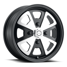 Load image into Gallery viewer, MW-730M-55530+35 - Mobelwagen 730M Schnell 15X5.5 4X130 35mm Satin Black Machined Face - Mobelwagen Wheels Canada