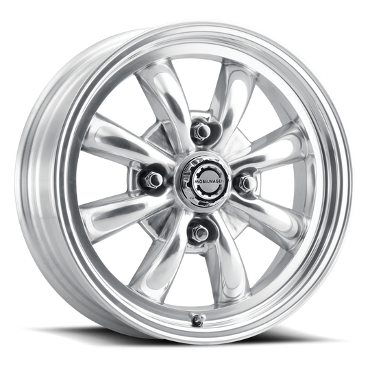 MW-731P-55530+20 - Mobelwagen 731P Blitz 15X5.5 4X130 20mm Polished - Mobelwagen Wheels Canada