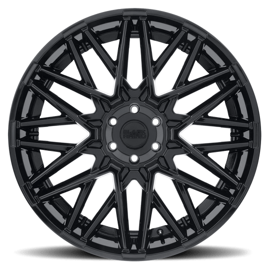2090MRC206114B76 - Black Rhino Morocco 20X9 6X114.3  20mm Gloss Black - Black Rhino Wheels Canada
